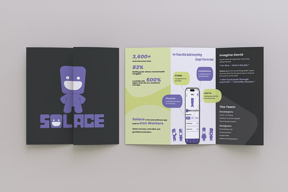 Solace business card mockup