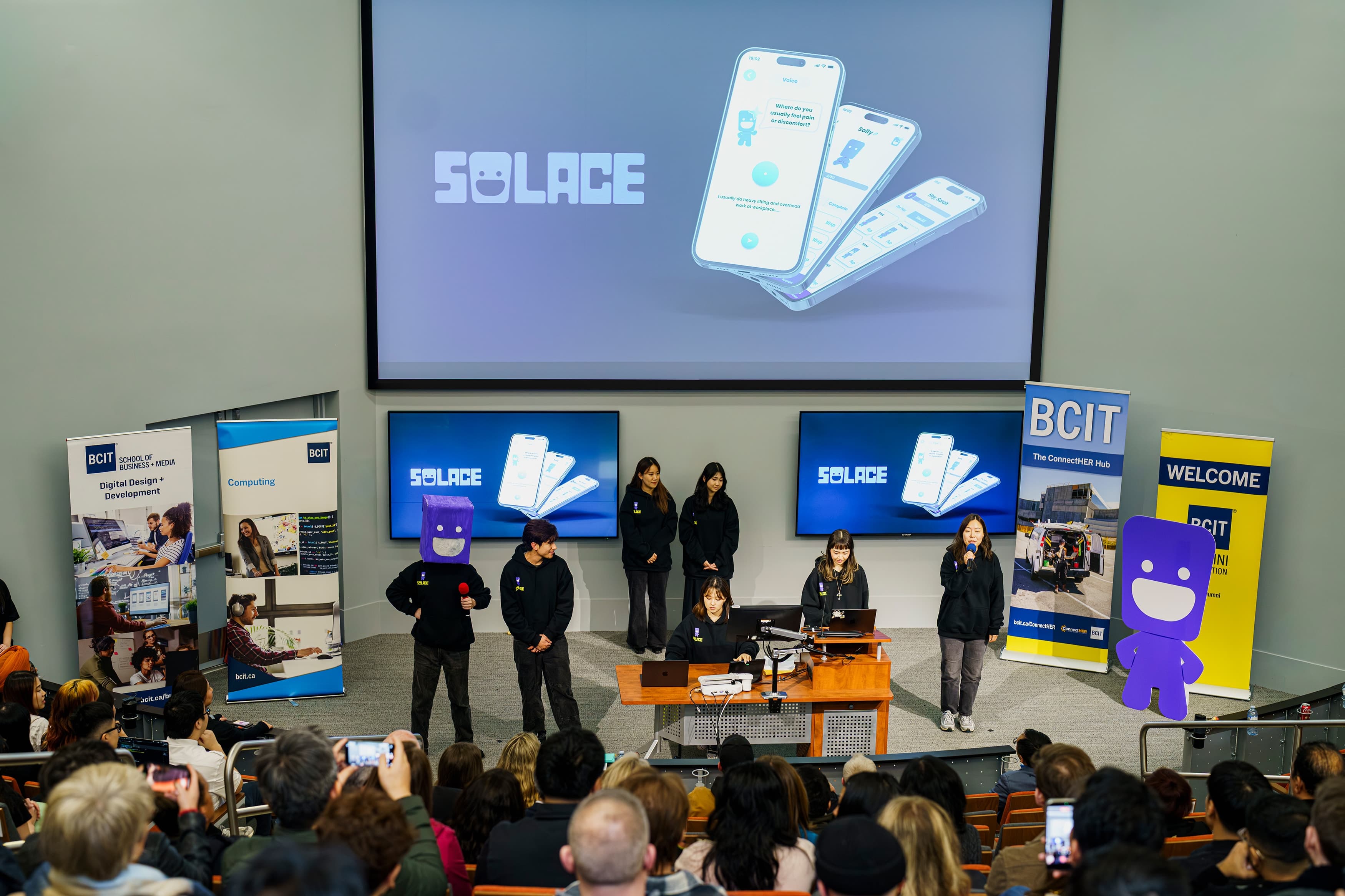 Solace team at the BCIT Student Project Showcase